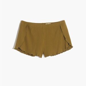 Madewell Green Brown Knit Lounge Shorts Size L